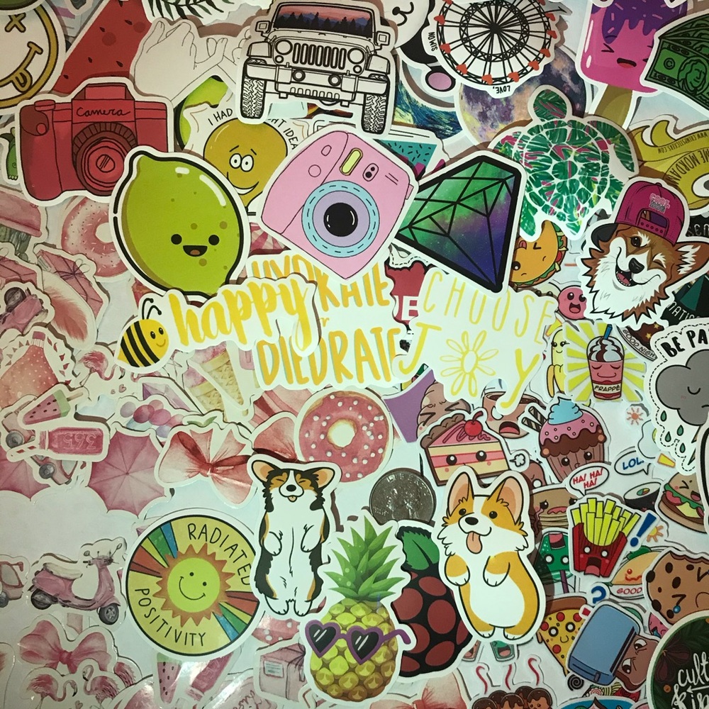 200 Cute Food/VSCO Stickers